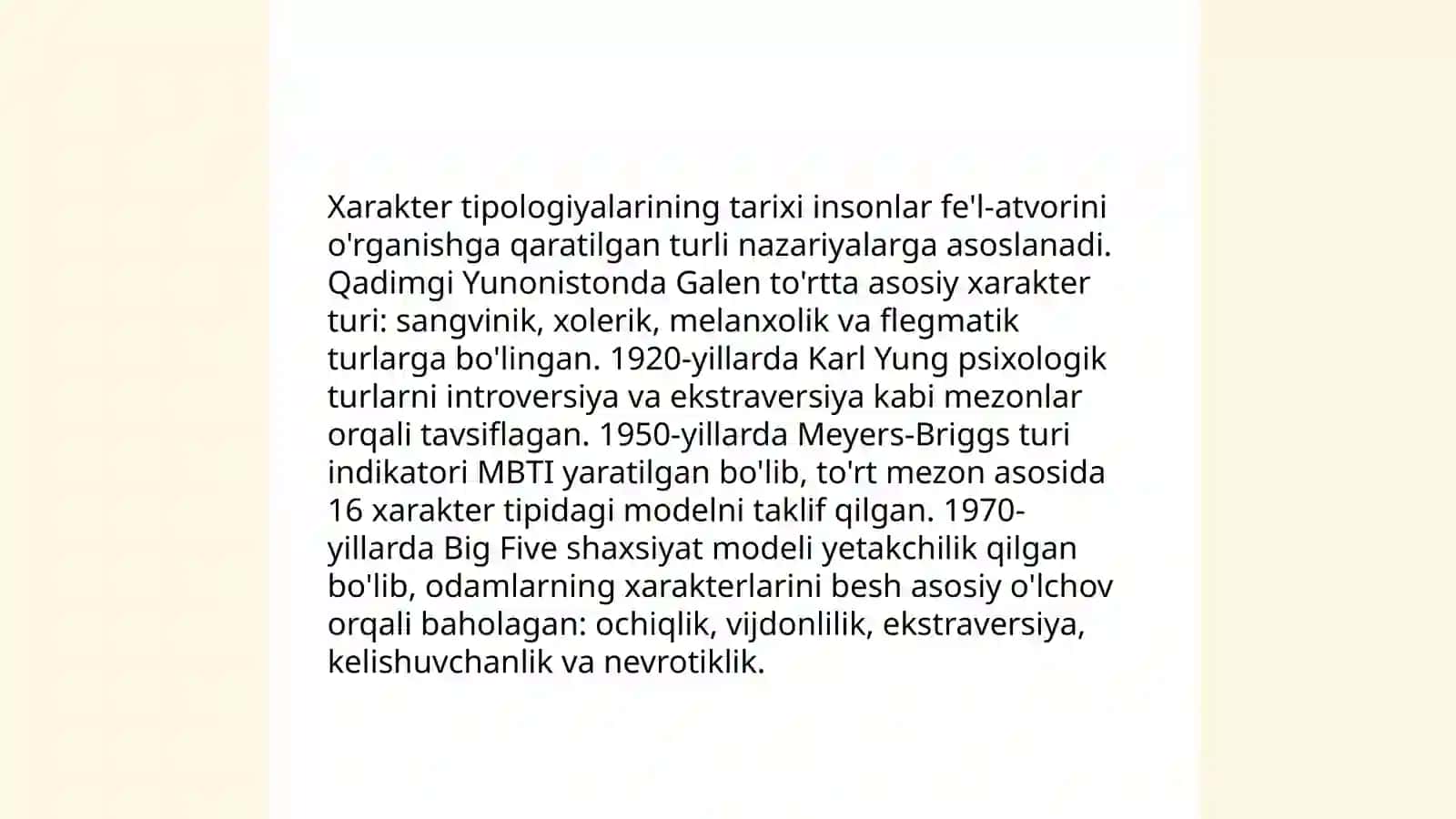 Xarakter tipologiyasi 4