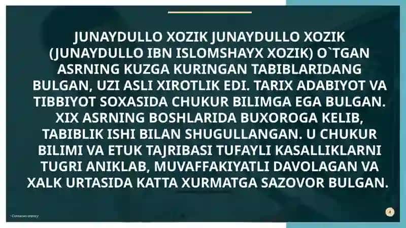 XVIII-XIX asrda tibbiyot sohasida erishilgan yutuqlar 4