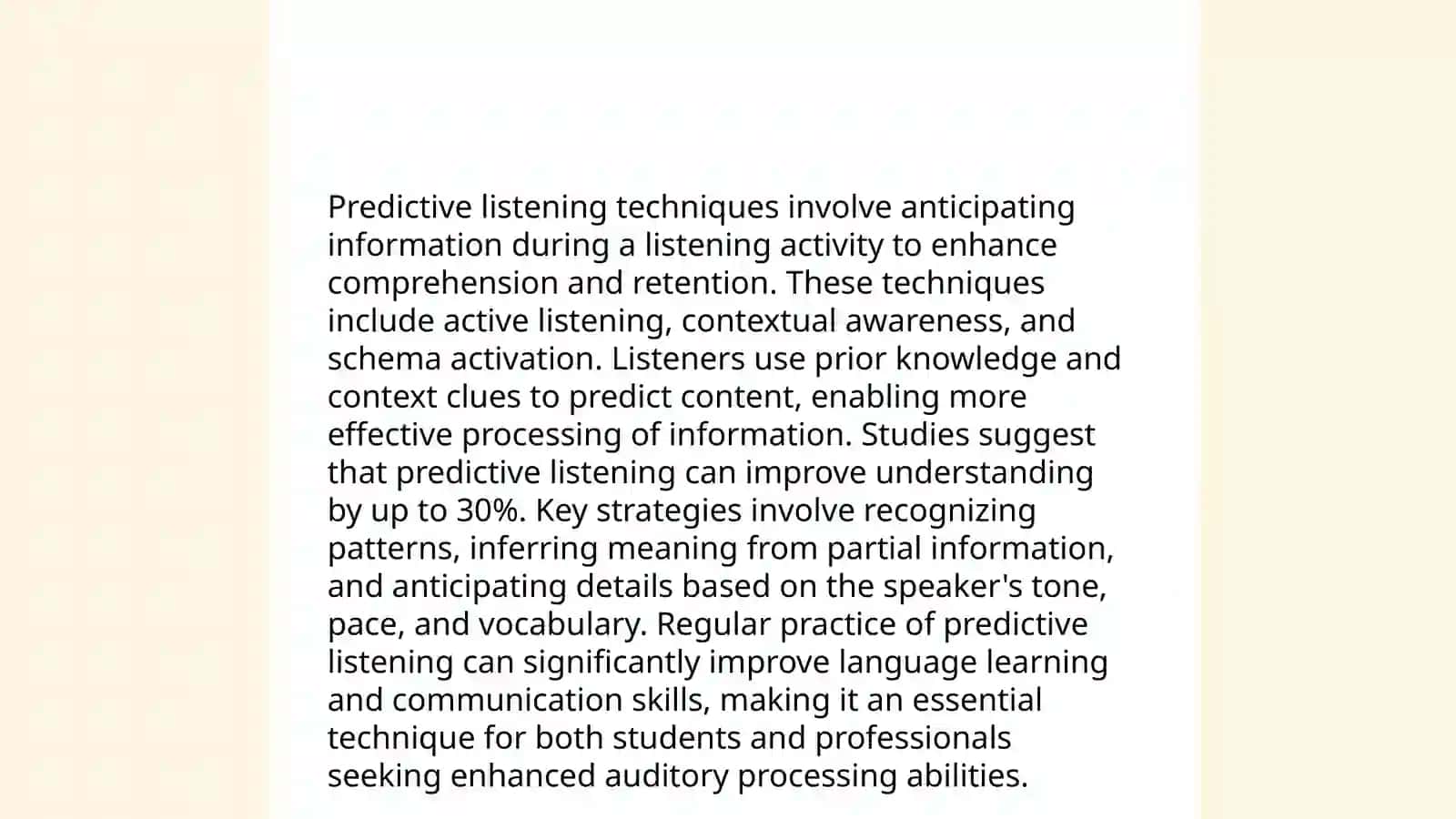Techniques to develop receptive skills 4