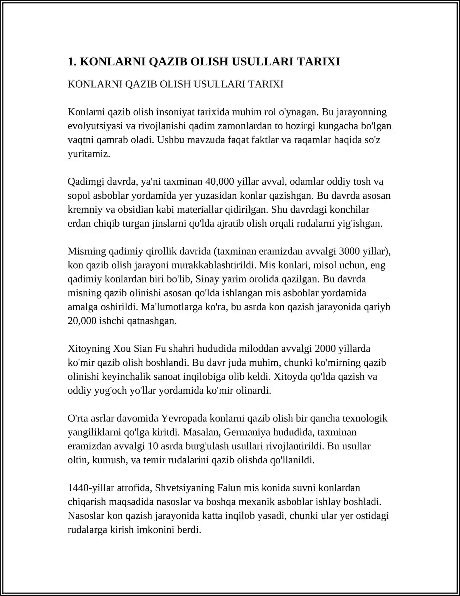 KONLARNI QAZIB OLISH USULLARI TARIXI 4