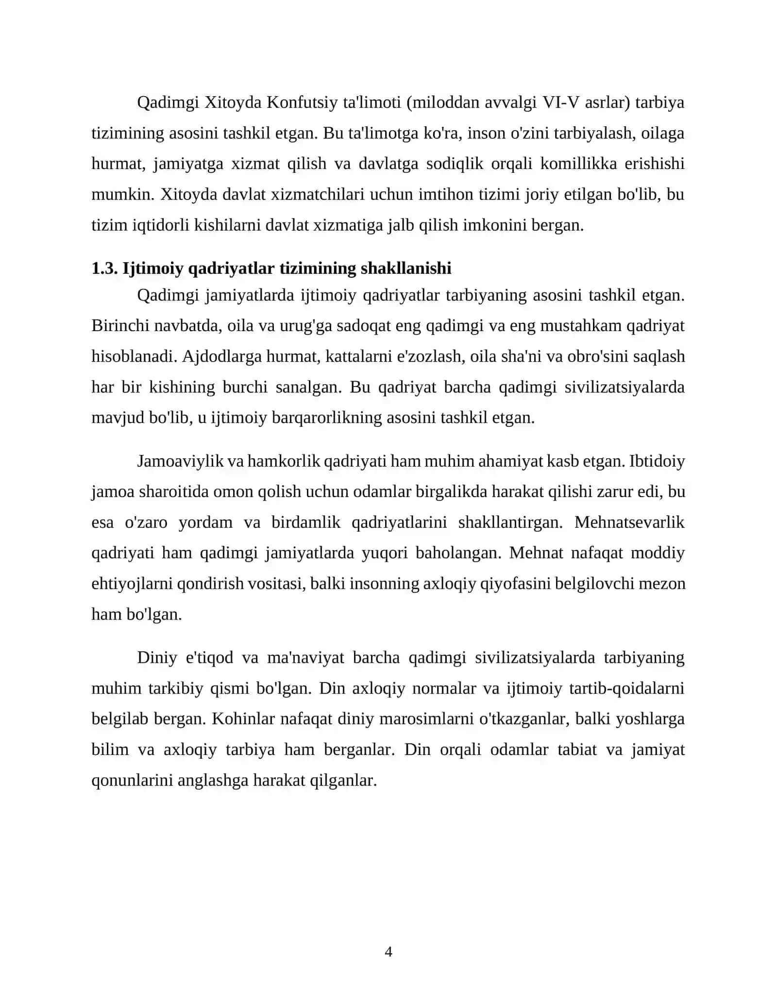 QADIMGI DUNYODA TARBIYA, VATANPARVARLIK TARBIYASI JARAYONINING VUJUDGA KELISHI VA TARAQQIYOT BOSQICHLARI 4