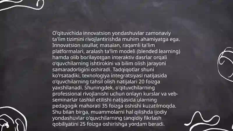 O'qituvchining kreativ salohiyat mezonlari 4