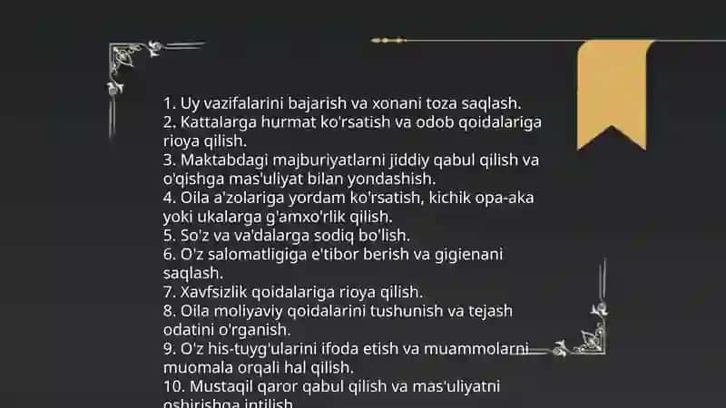 Oiladagi burch va masuliyat 4