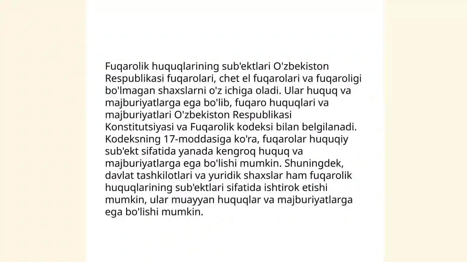Fuqarolik huquqining umumiy qoidalari 4