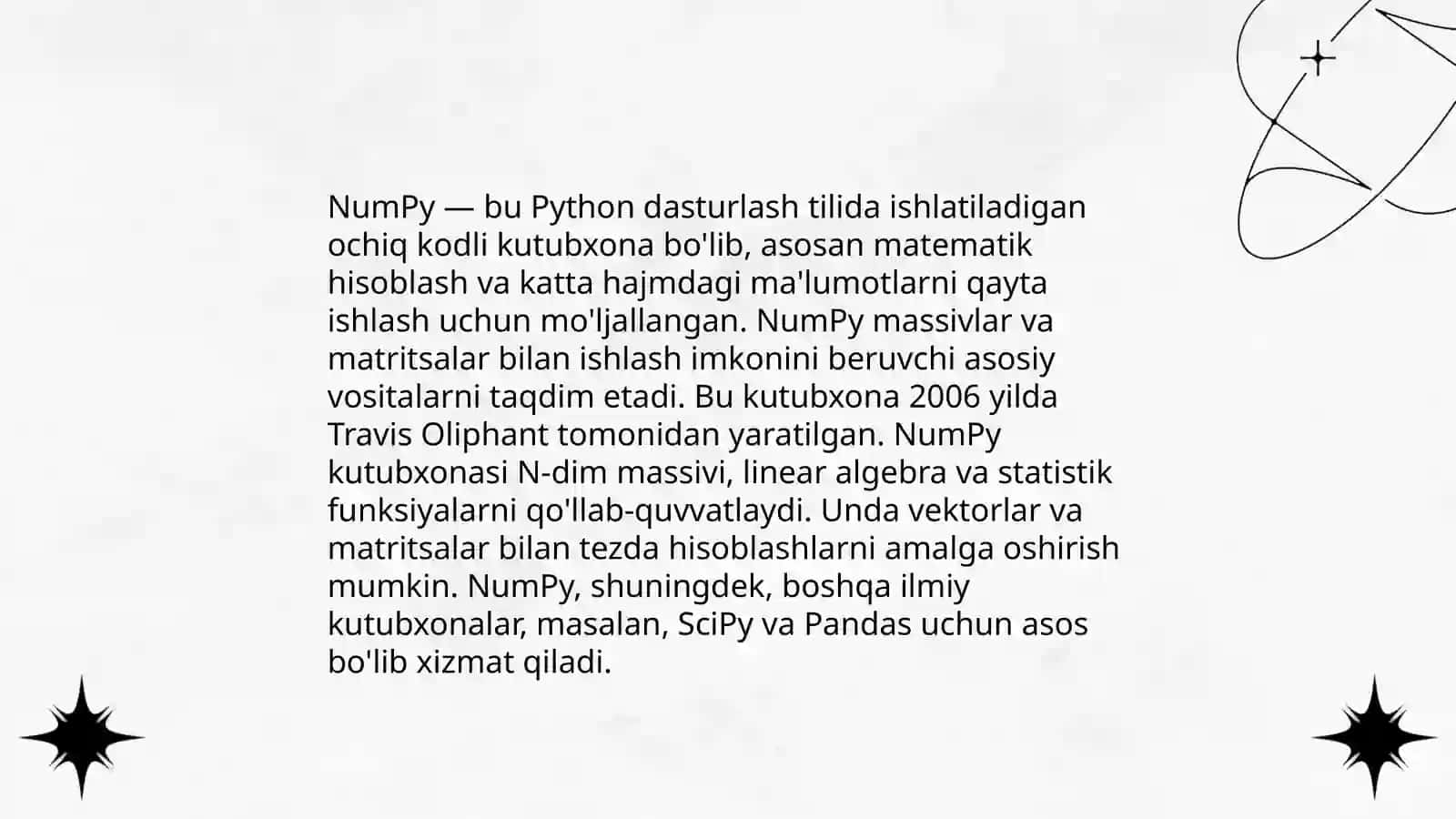 Python dasturlash tili tashqi kutubxonalari 4