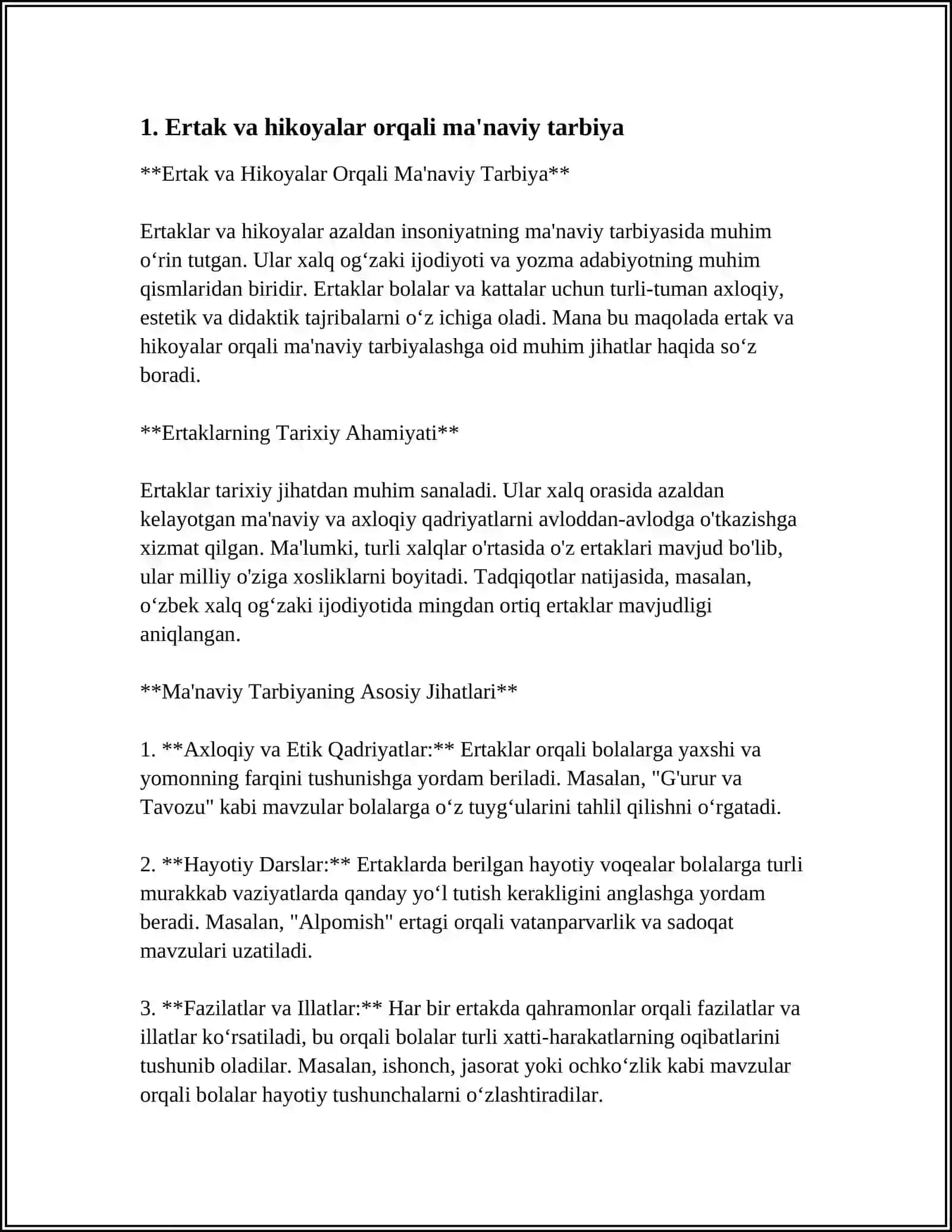 MASHG'ULOT- MAKTABGACHA YOSHDAGI BOLALARGA TA'LIM BERISHNING ASOSIY SHAKLI 4