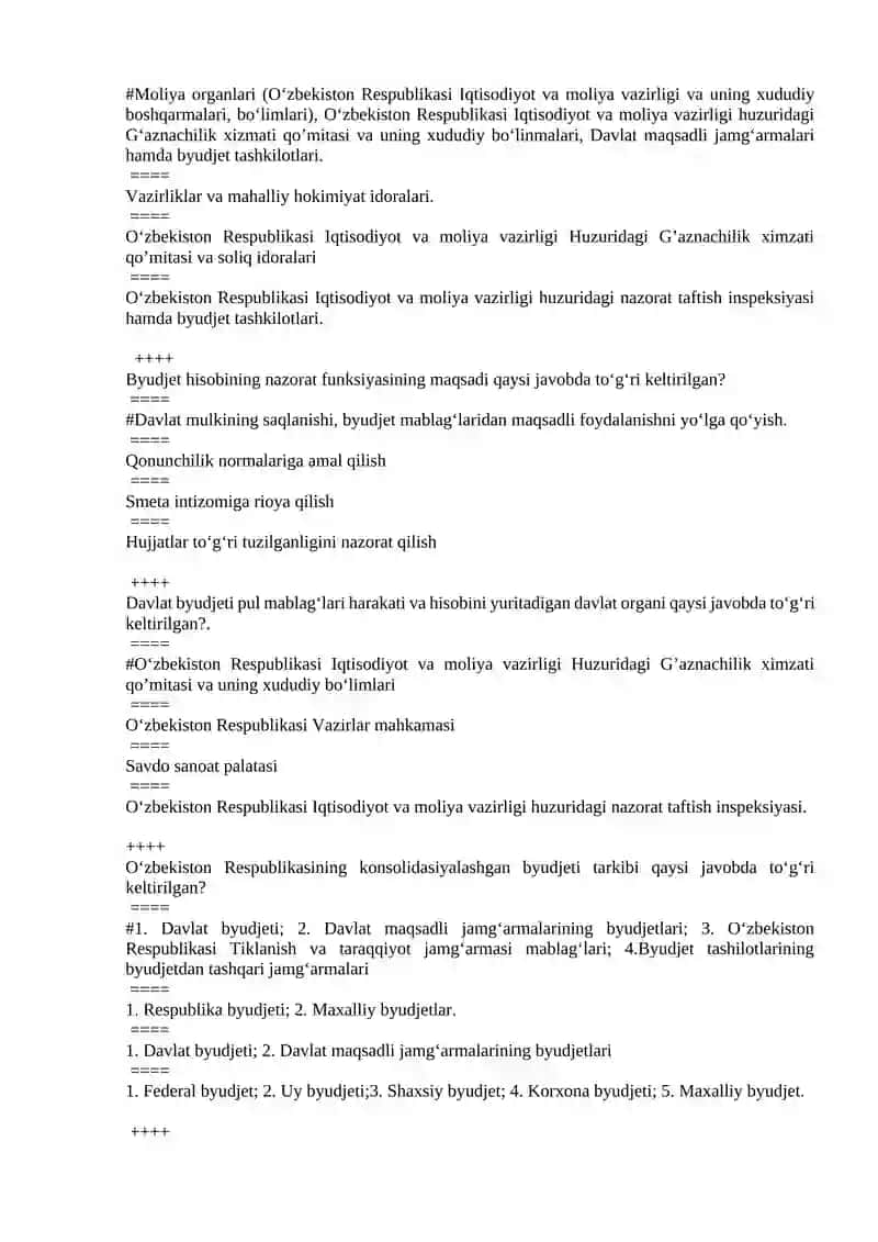 Budjet hisobi va g‘aznachilik 4