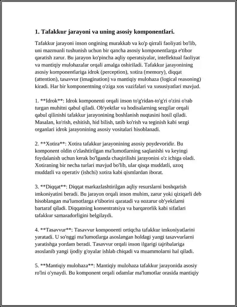 Mafkuraviy Jarayon Tarkibi 4