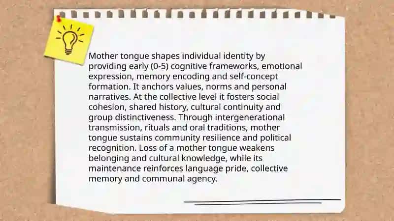 The importance of mother tongue for cultural identity 4