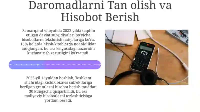 Subsidiya va Grantlarni Hisobga Olishning Asosiy Tamoyillari 4