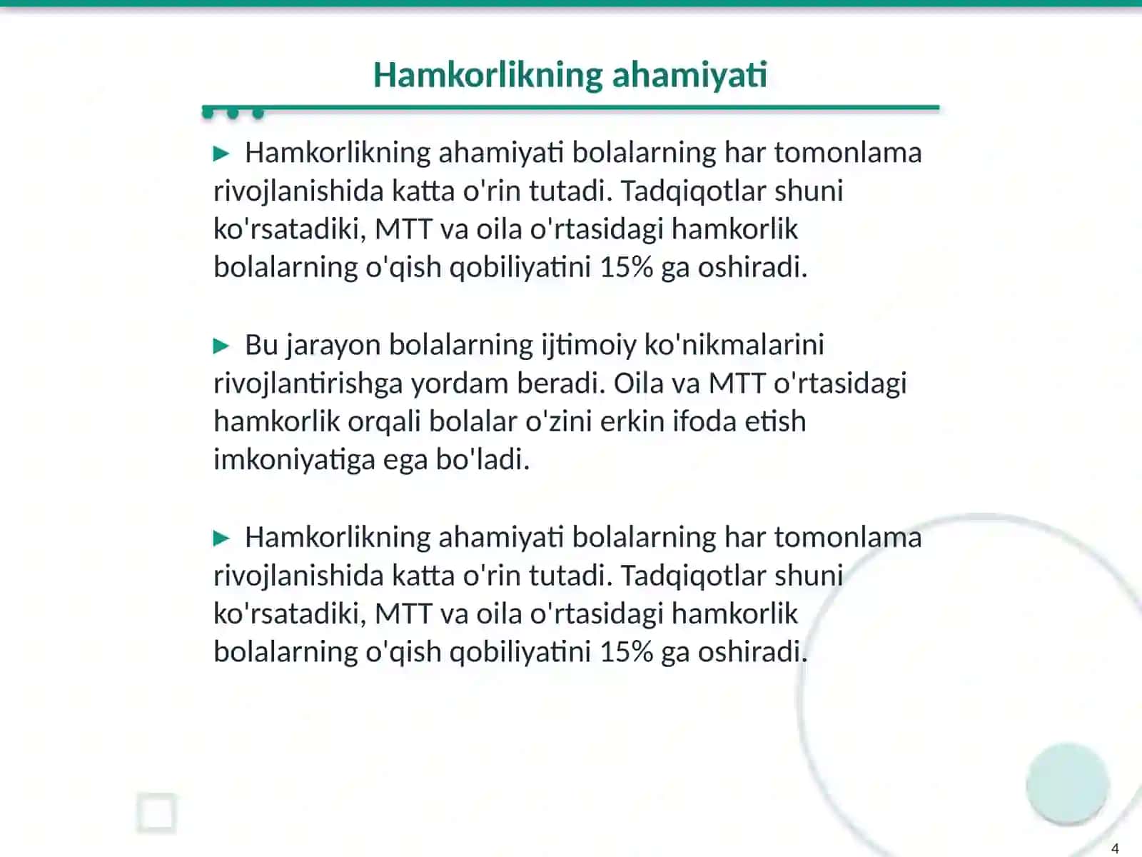 MTT va oila hamkorligi 4