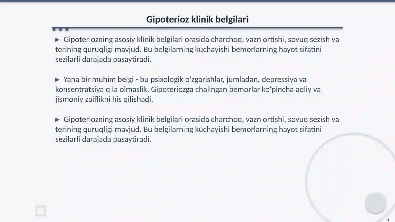 Endemik boʻqoq va gipoterioz patogenezi va davolash usullari 4