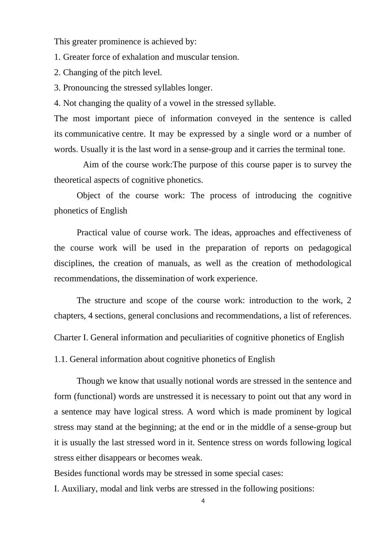 Cognitive phonetics of English language 4