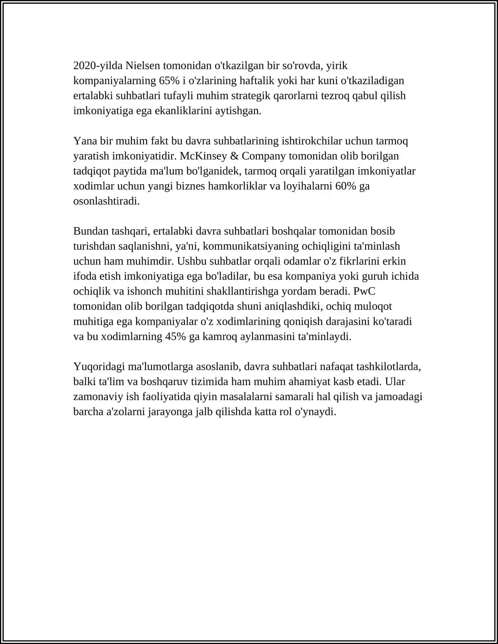 MAKTABGACHA TAʼLIM MUASSASALARI BOLALARINING ERTALABKI VA KECHKI DAVRA SUHBATLARI TASHKIL ETISH 4