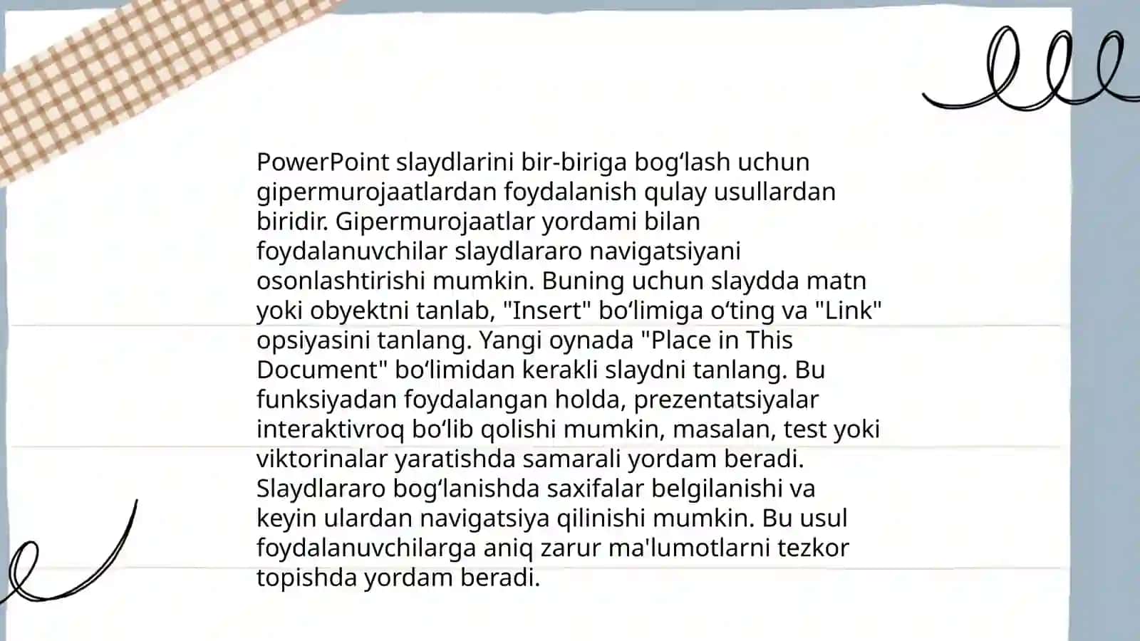 PowerPointda interaktiv taqdimotlar yaratish asoslari 4