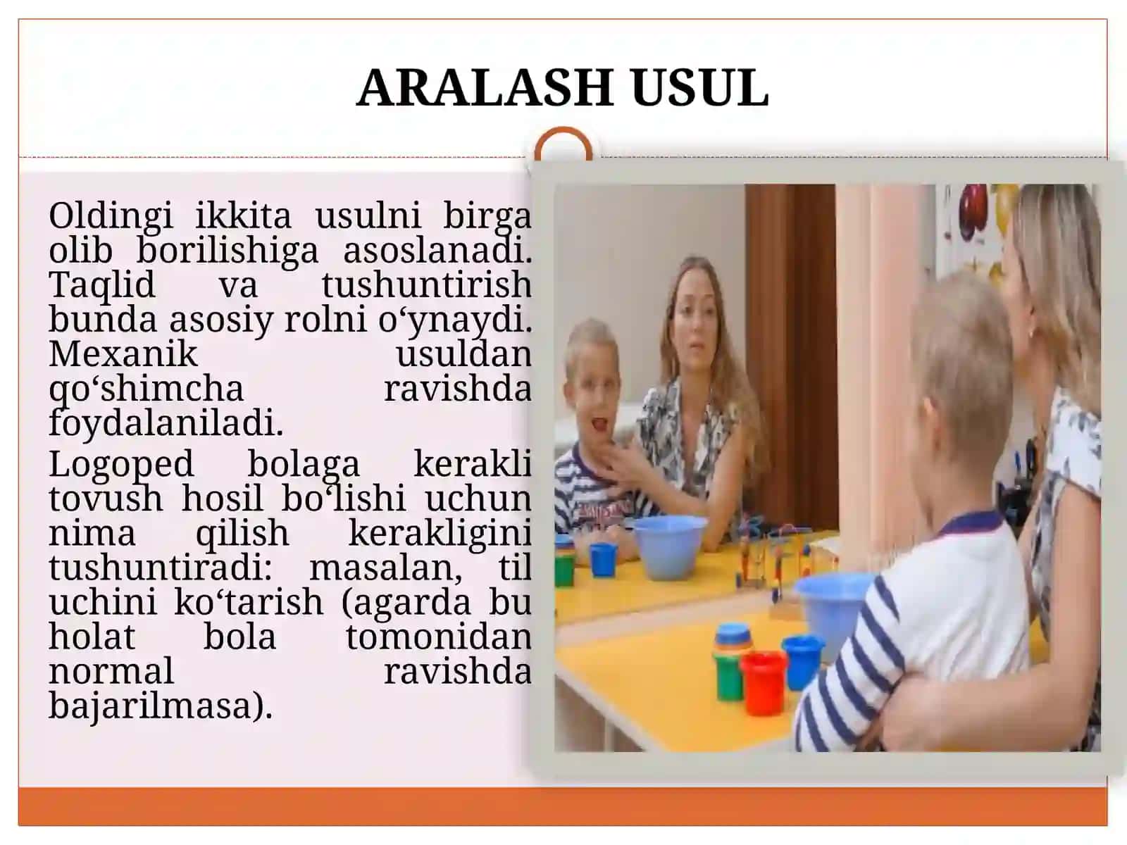 Talaffuz qilish malaklari va ko’nikmalarini shakllantirish bo’sqichi 4