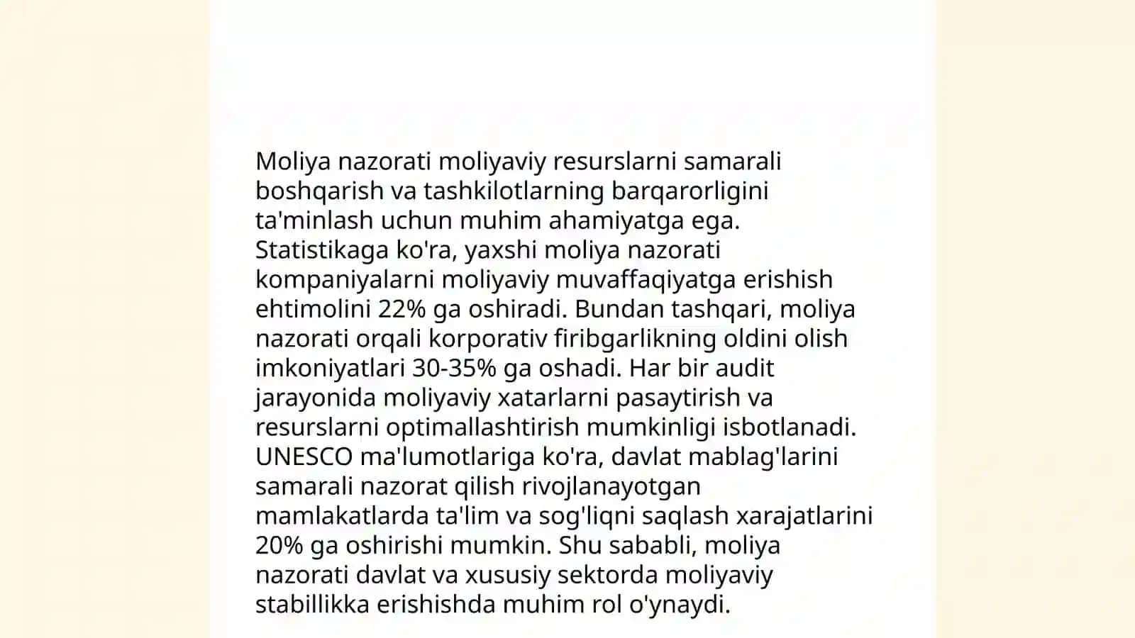 Moliyaviy nazoratning mohiyati,zarurligi,tashkiliy shakllari 4