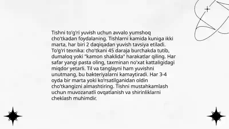 Tishlarni parvarishlash 4