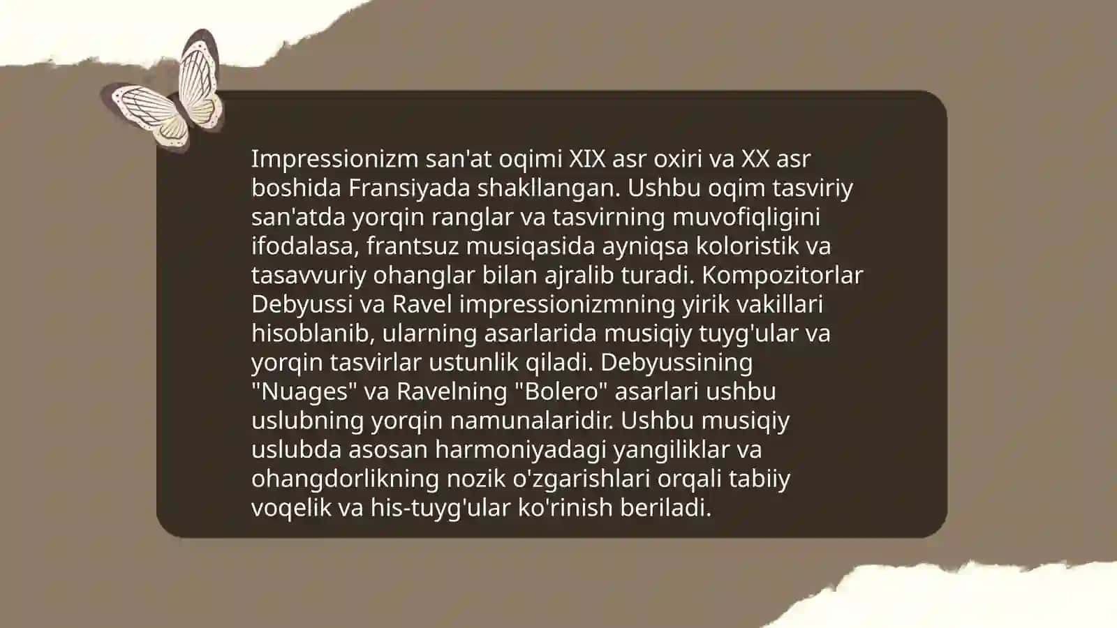 19-20 asrlar musiqa madaniyati.Musiqada impressionizm 4