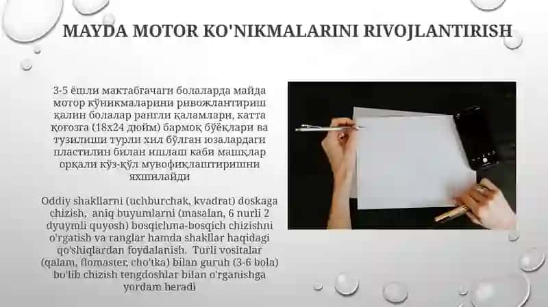 Maktabgacha yoshdagi bolalarni rasm chizishga oʻrgatish usullari 4