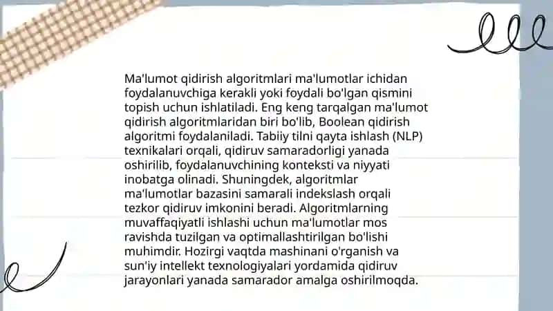 Ma'lumotlarni qidirish va tartiblash nazariyasi 4