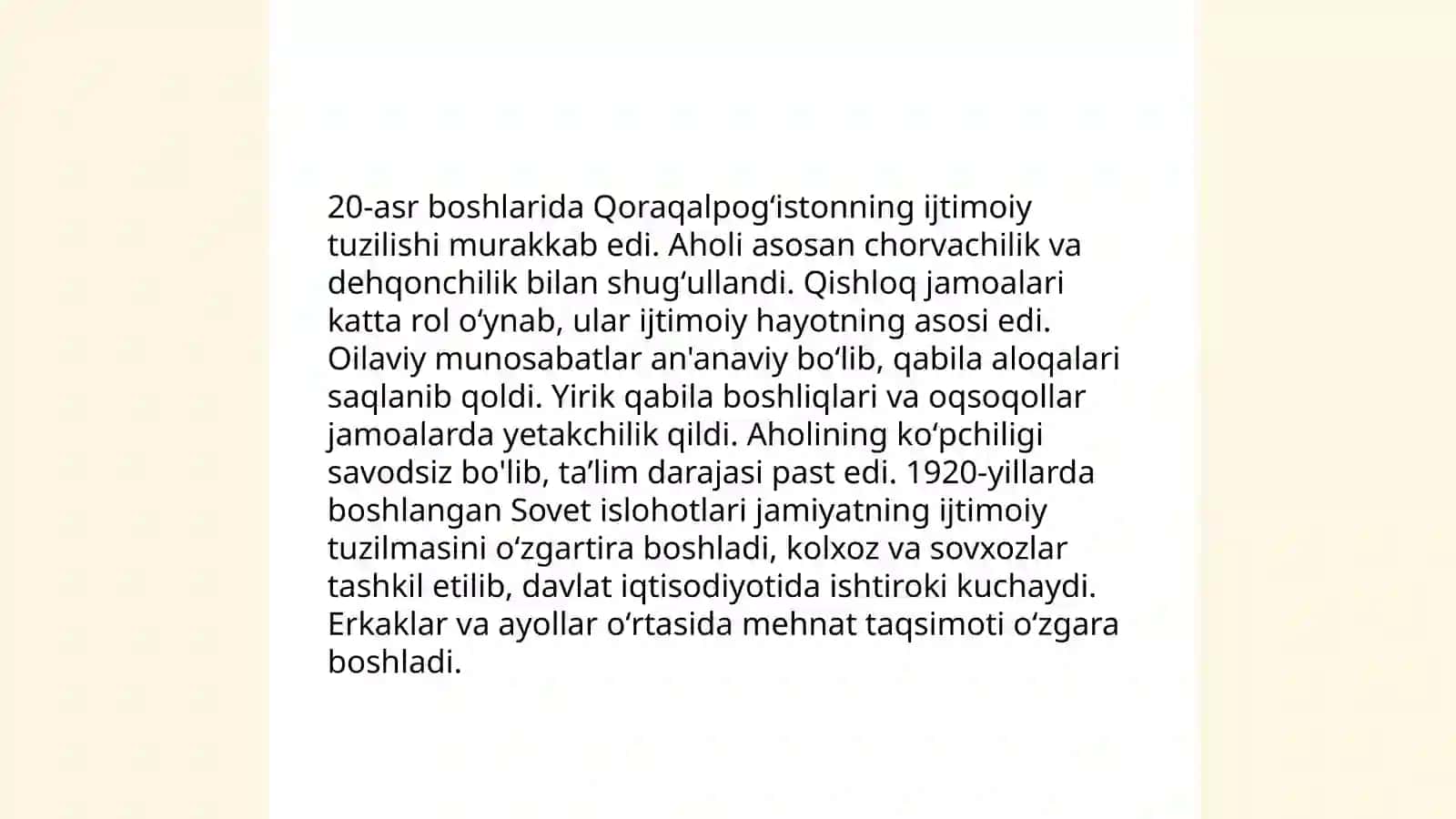 Qoraqalpogʻistonning siyosiy holati 20-asr boshlarida 4