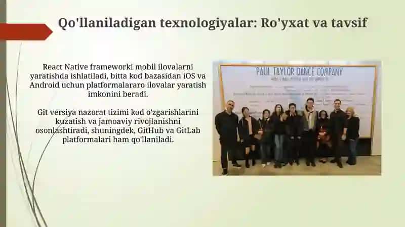 Teylor guruhida aplikatsiya qilishga o’rgatish 4
