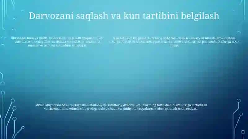 Media Maydonda Axborot Tarqatish Madaniyati 4