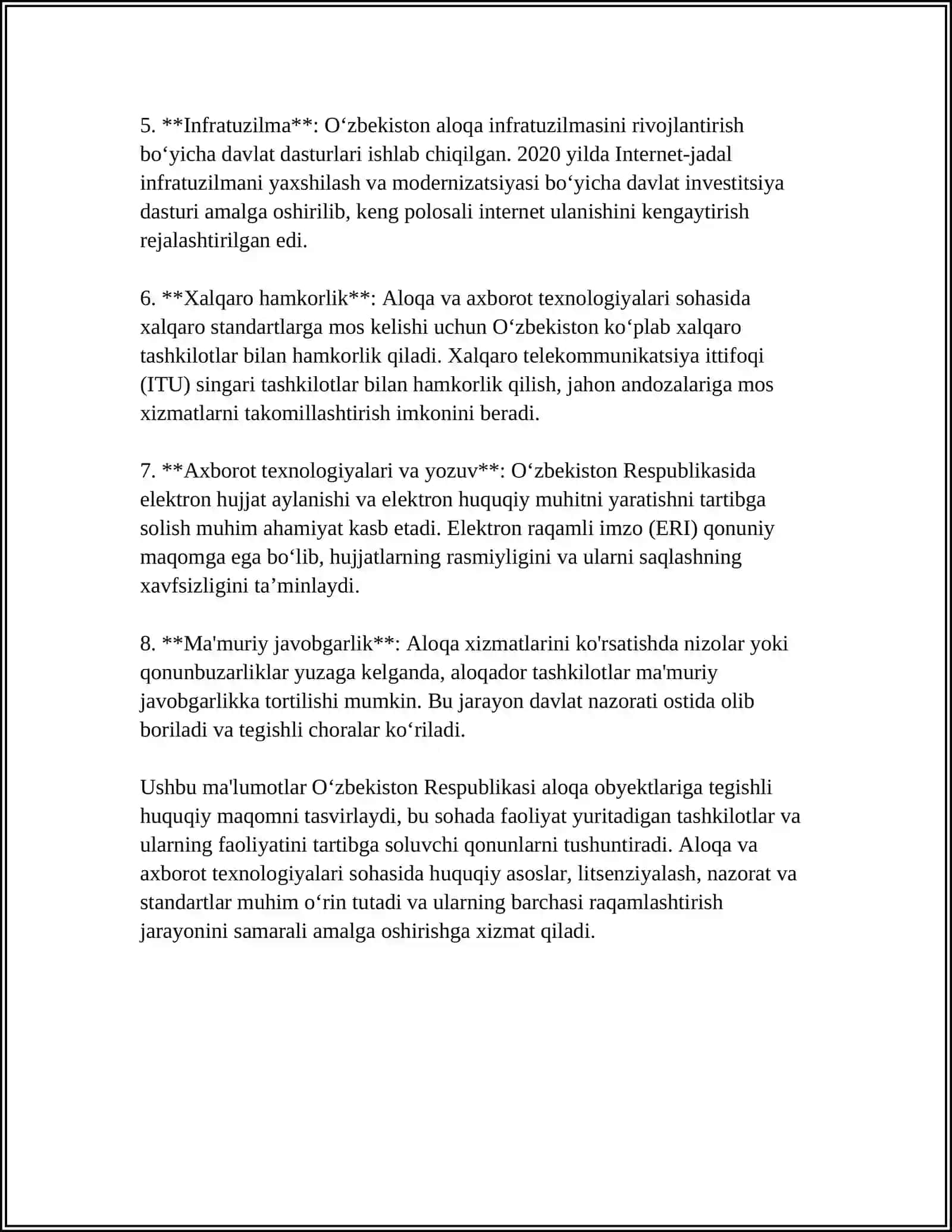 ALOQA OBYEKTLARI VA DAVLAT KADASTRI 4
