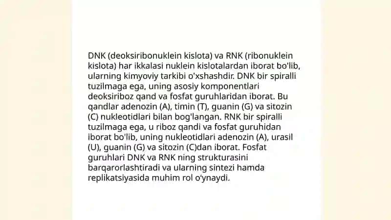 Tiriklikning molekulyar asoslar 4