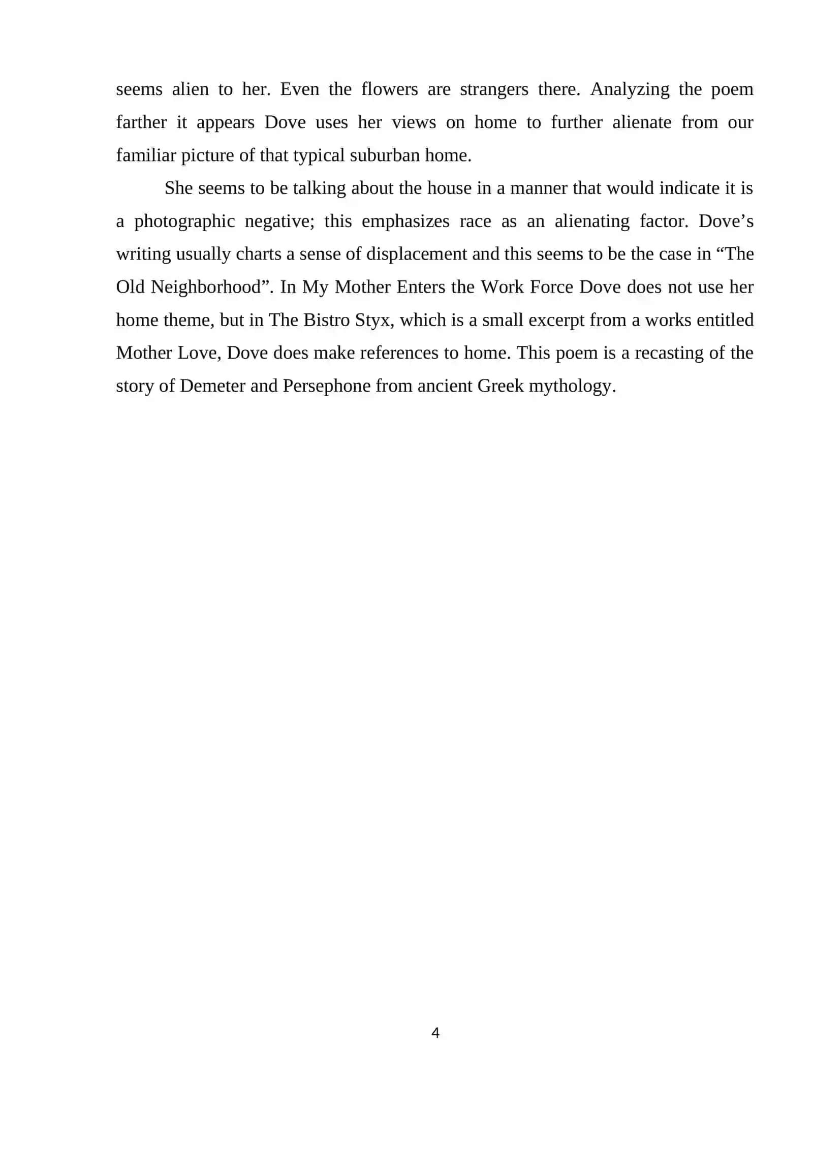 Rita Dove's Poems 4