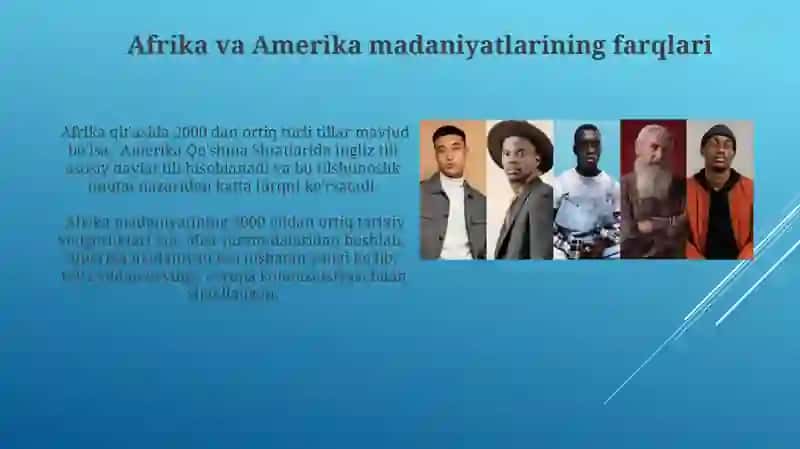 Afrika va Amerika xalqlarining taom madaniyati 4