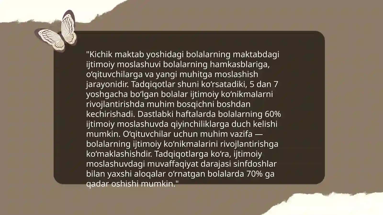 Kichik maktab yoshidagi bolaning maktabga moslashishi muammosi 4
