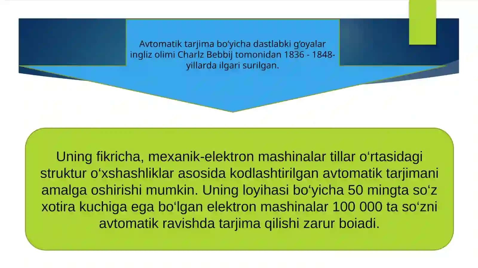 Kompyuterlingvistikasida avtomatik tarjima yo‘nalishi 4