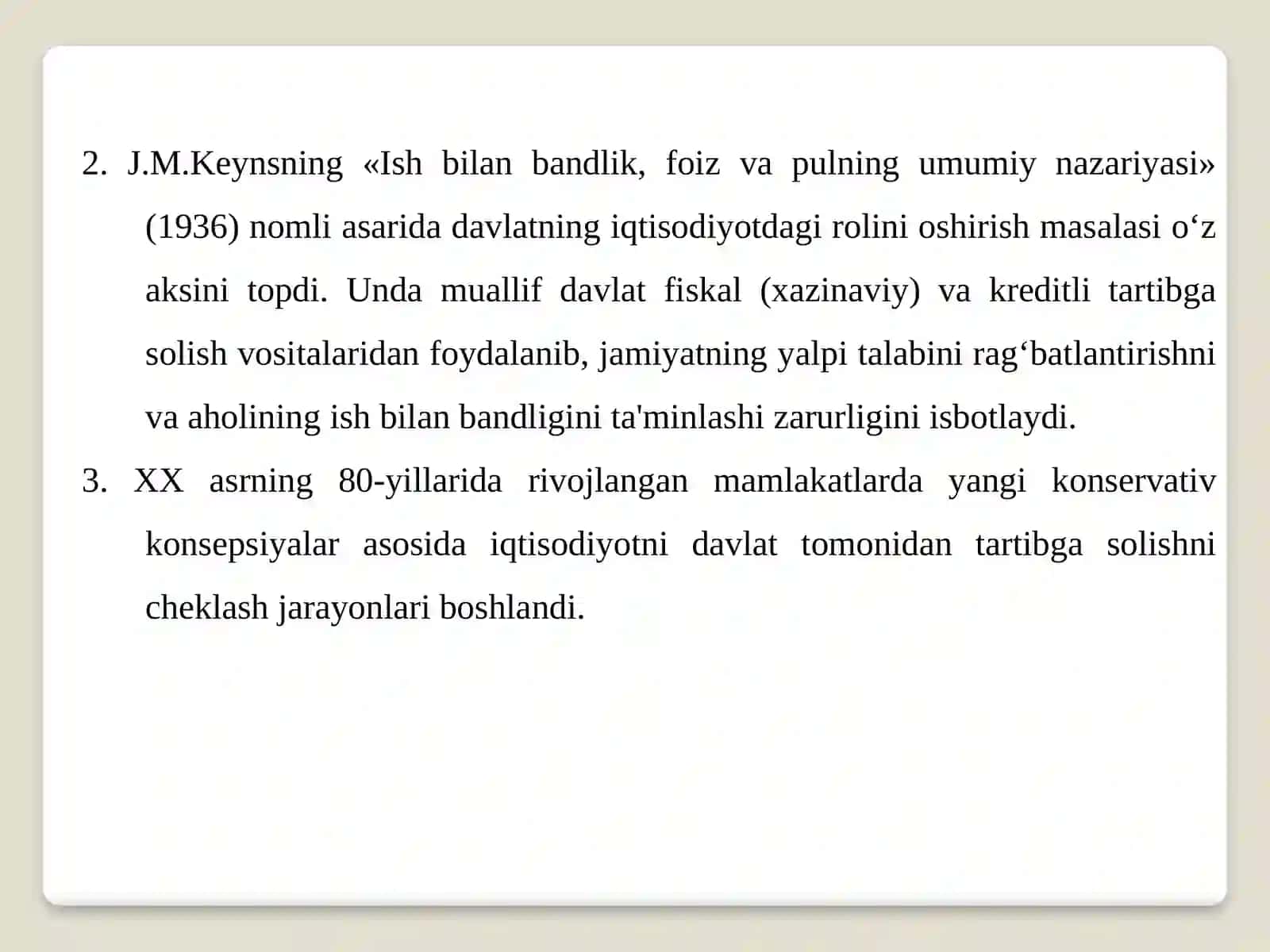 Bozor Iqtisodiyoti Tartibga Solish 4