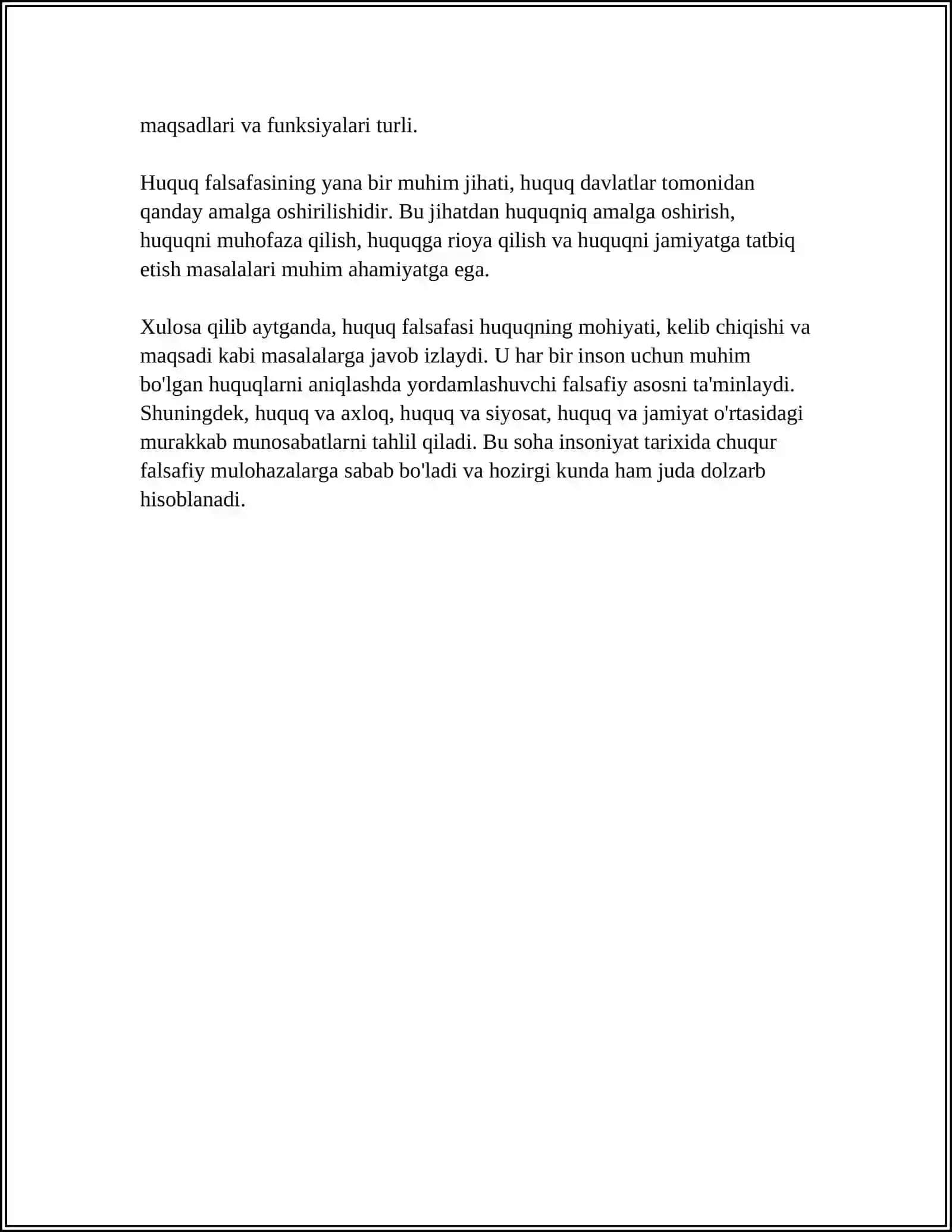 HUQUQ FALSAFASINING PREDMETI 4