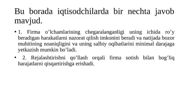 Bozori iqtisodiyoti sharoitida rejalashtirish va boshqarish 4