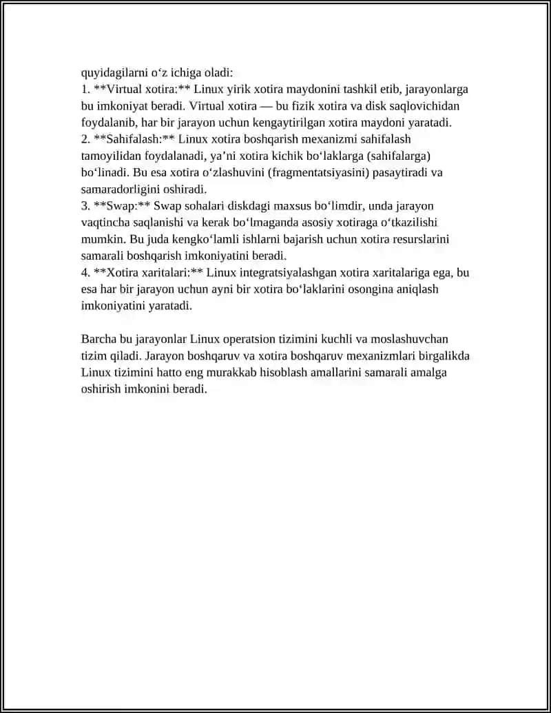 LINUX OPERATSION TIZIMI 4