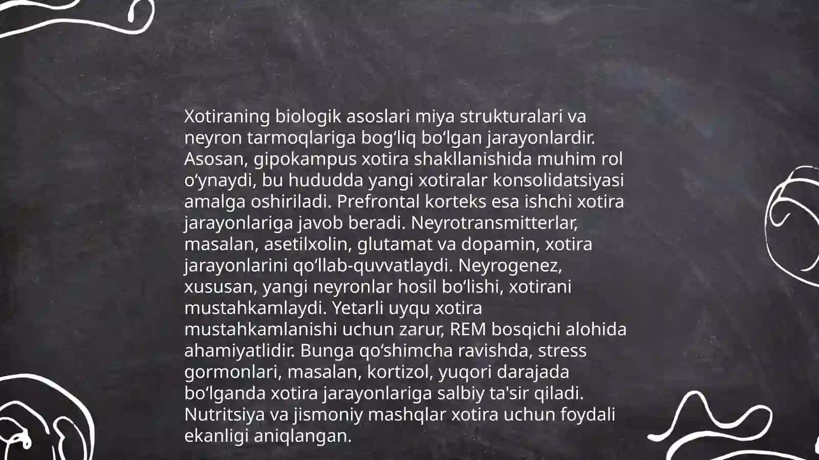 Xotiraning tashkil etilishi va turlari 4