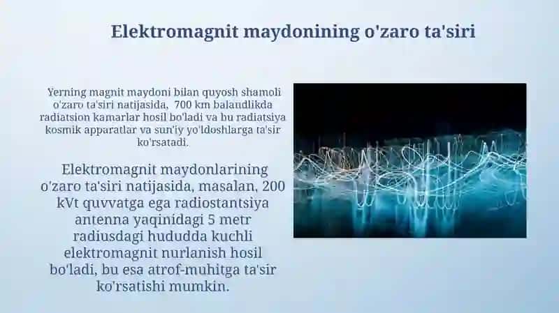 Elektromagnit maydon va uning xarakteristikalari 4