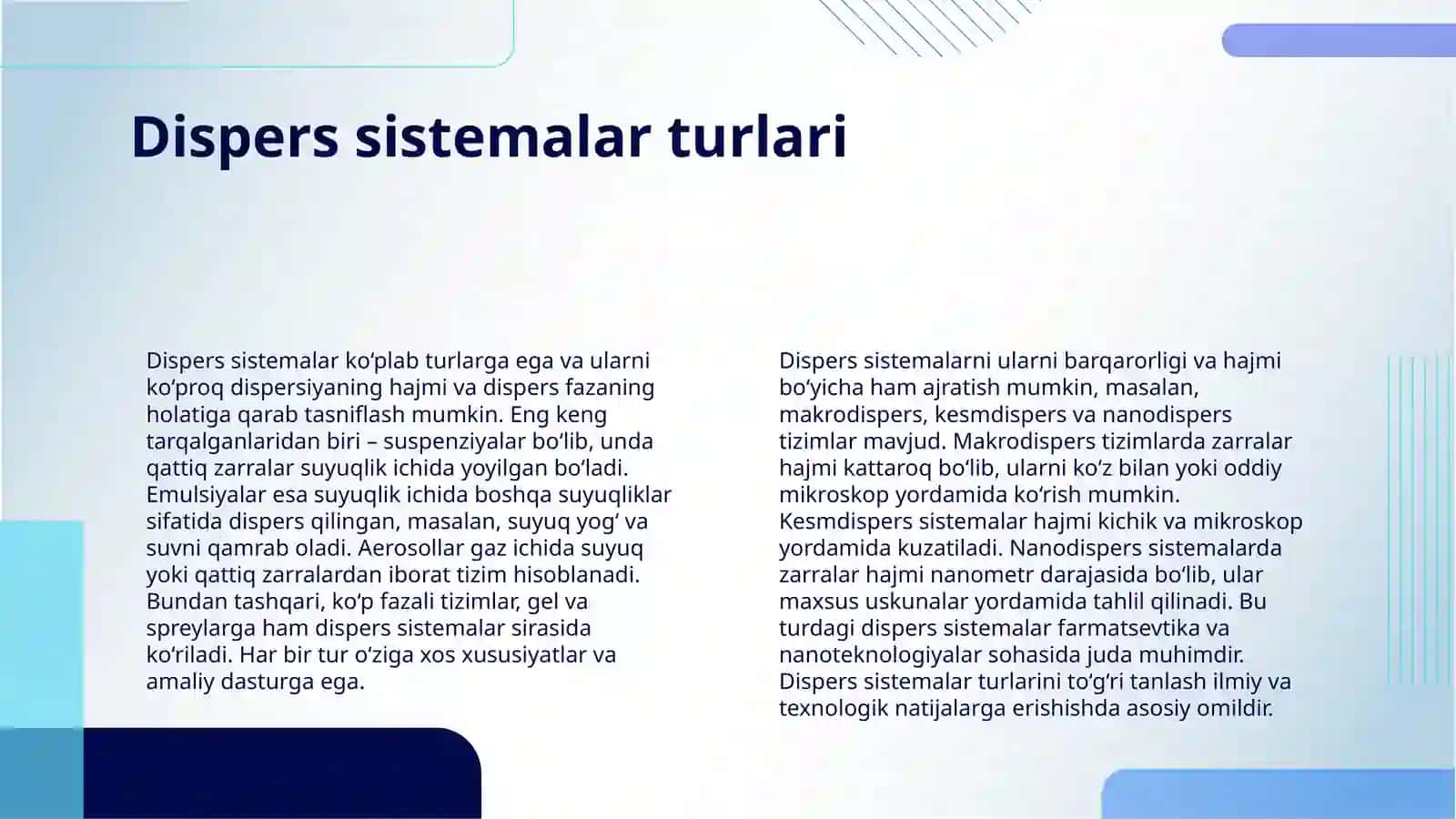 DISPERS SISTEMALARNING SIRT HODISALARI 4