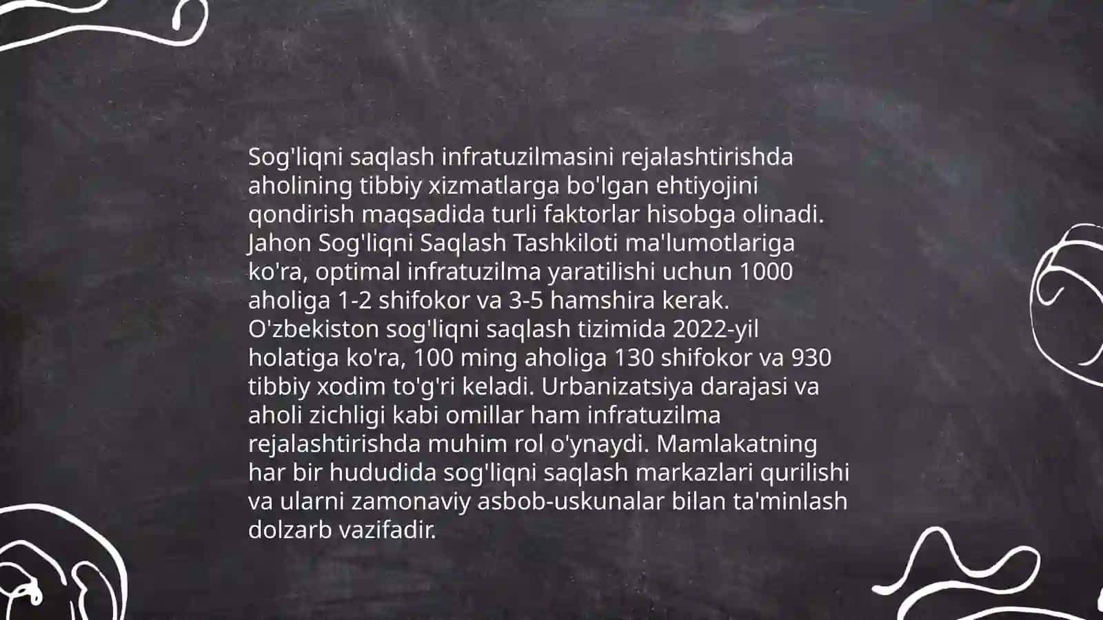 Tibbiy muassasalarni ko'chirish, joylashtirish va faoliyatini tashkil etish 4