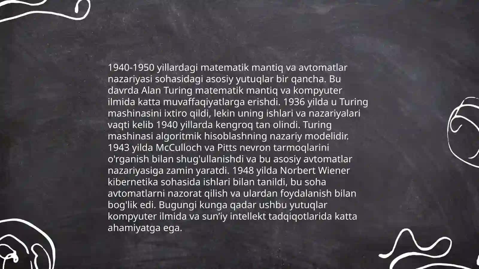 Sun'iy intellektning dastlabki konsepsiyalari 4
