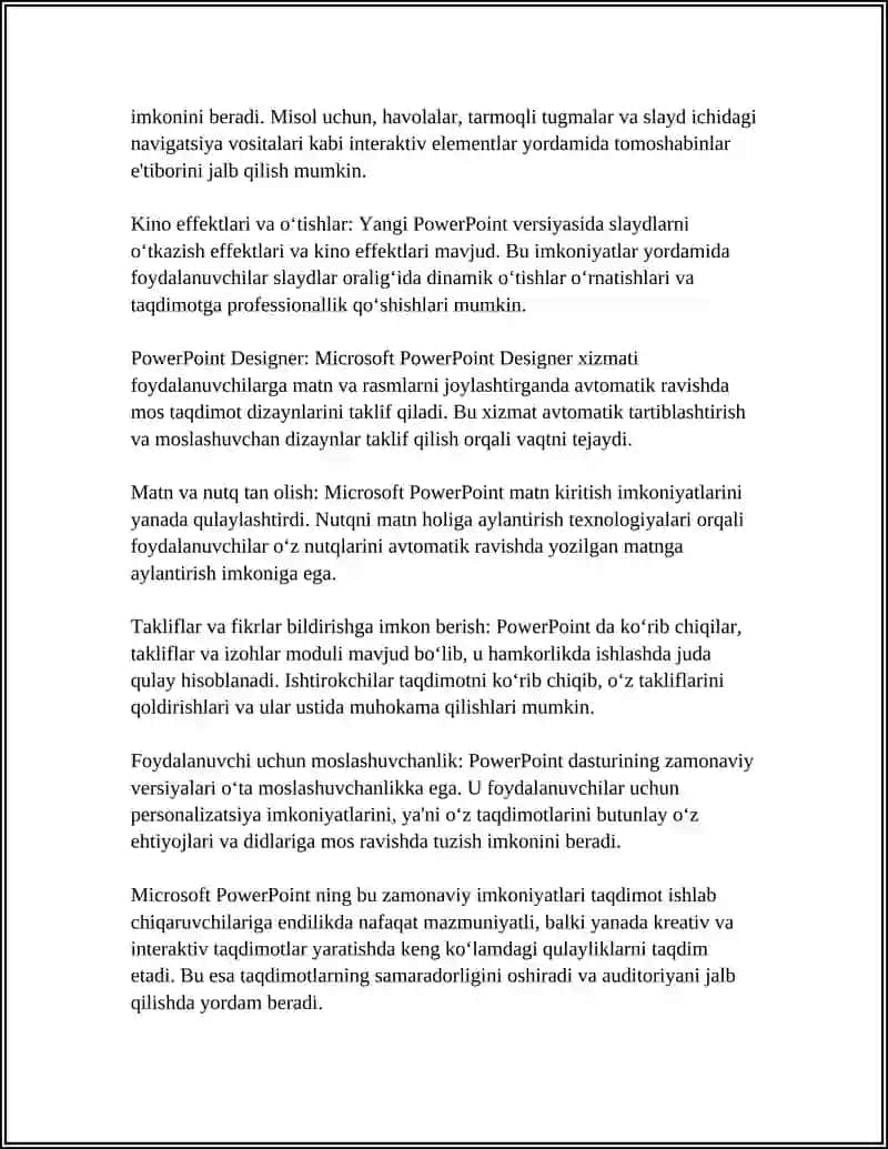 TAQDIMOTLARNI ISHLAB CHIQARISHNING ZAMONAVIY VOSITALARI 4