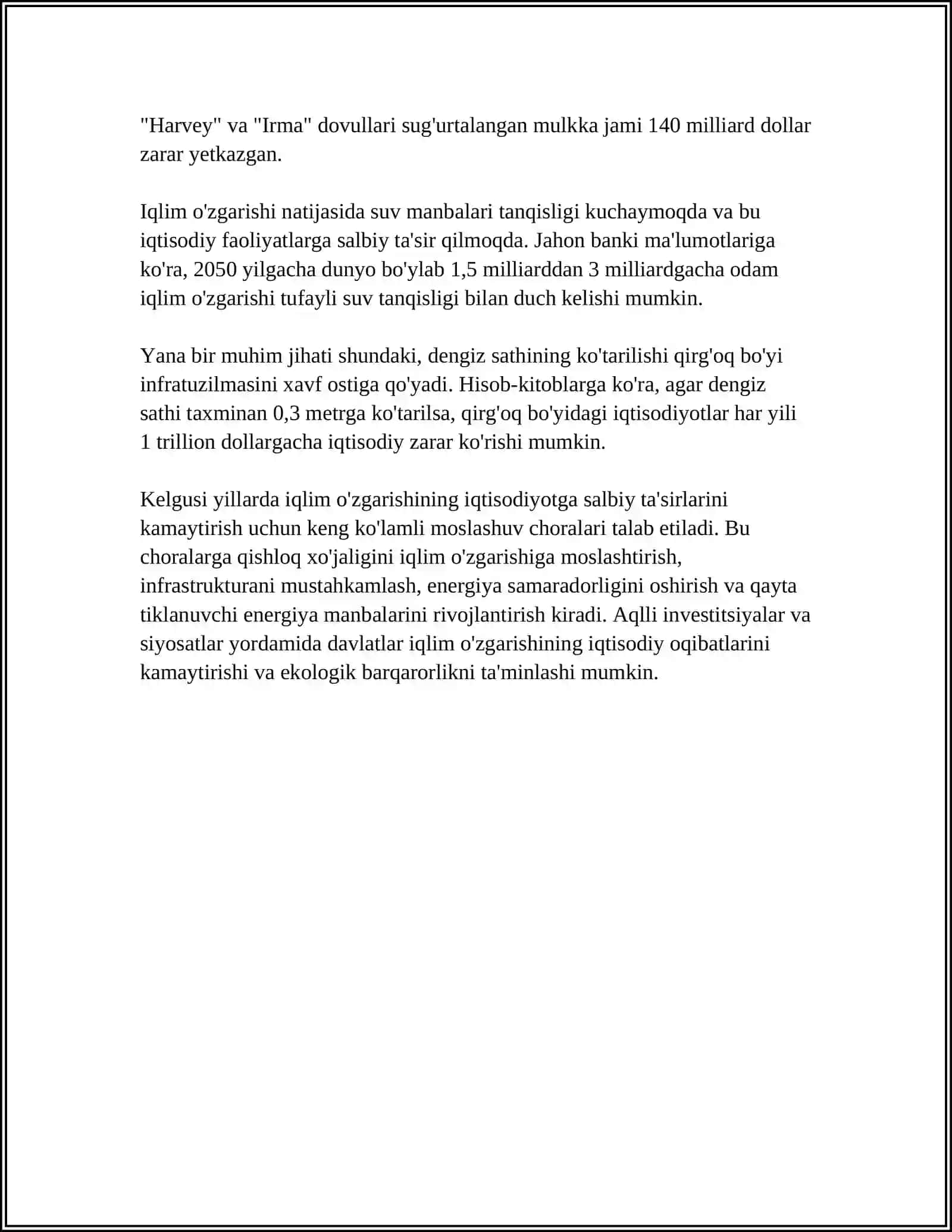 JAHONNING GLOBAL IQTISODIY MUAMMOLARI 4