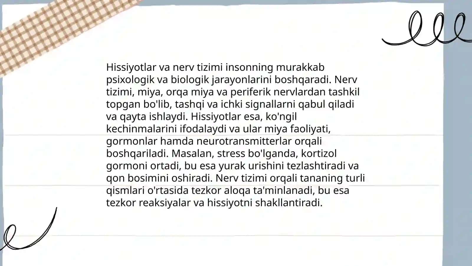 Hissiyotning fiziologik asoslari 4