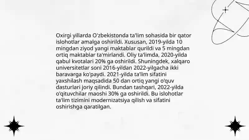 Yangi O'zbekiston strategik rivojlanish dasturlari 4