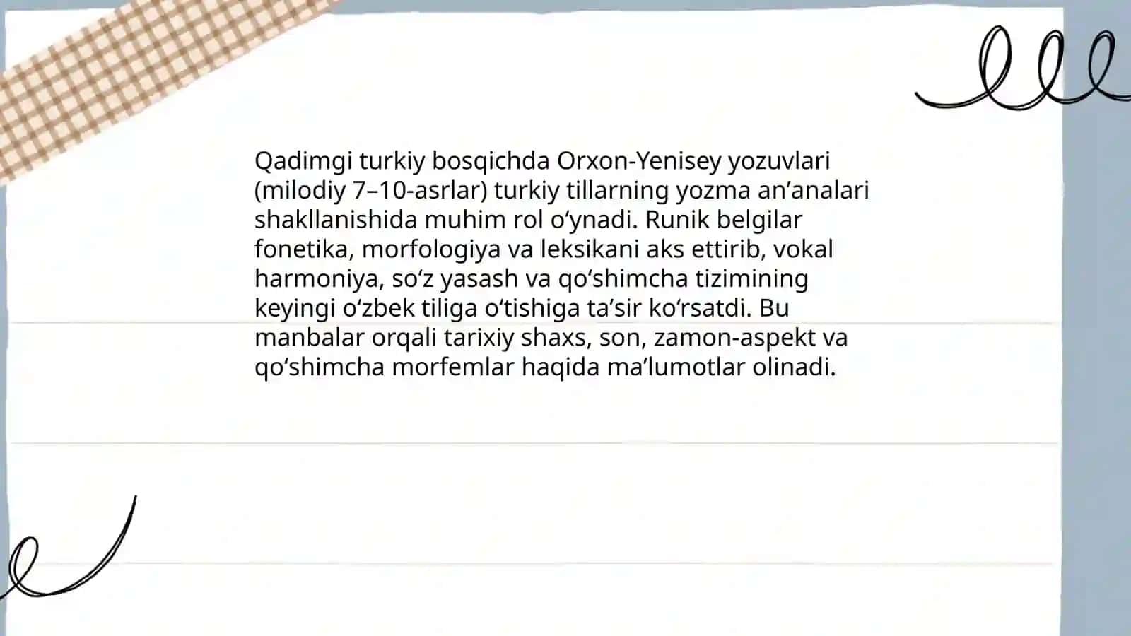 Oʻzbek tili va uning taraqqiyot bosqichlari 4