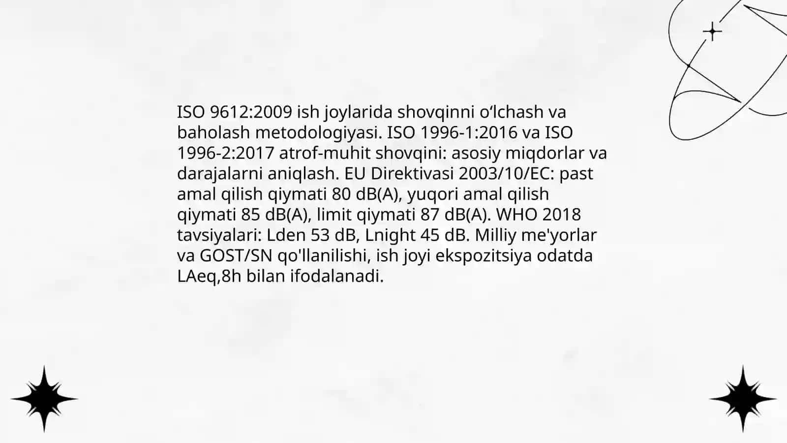 Korxonalarda shovqinni tekshirish va baholash 4