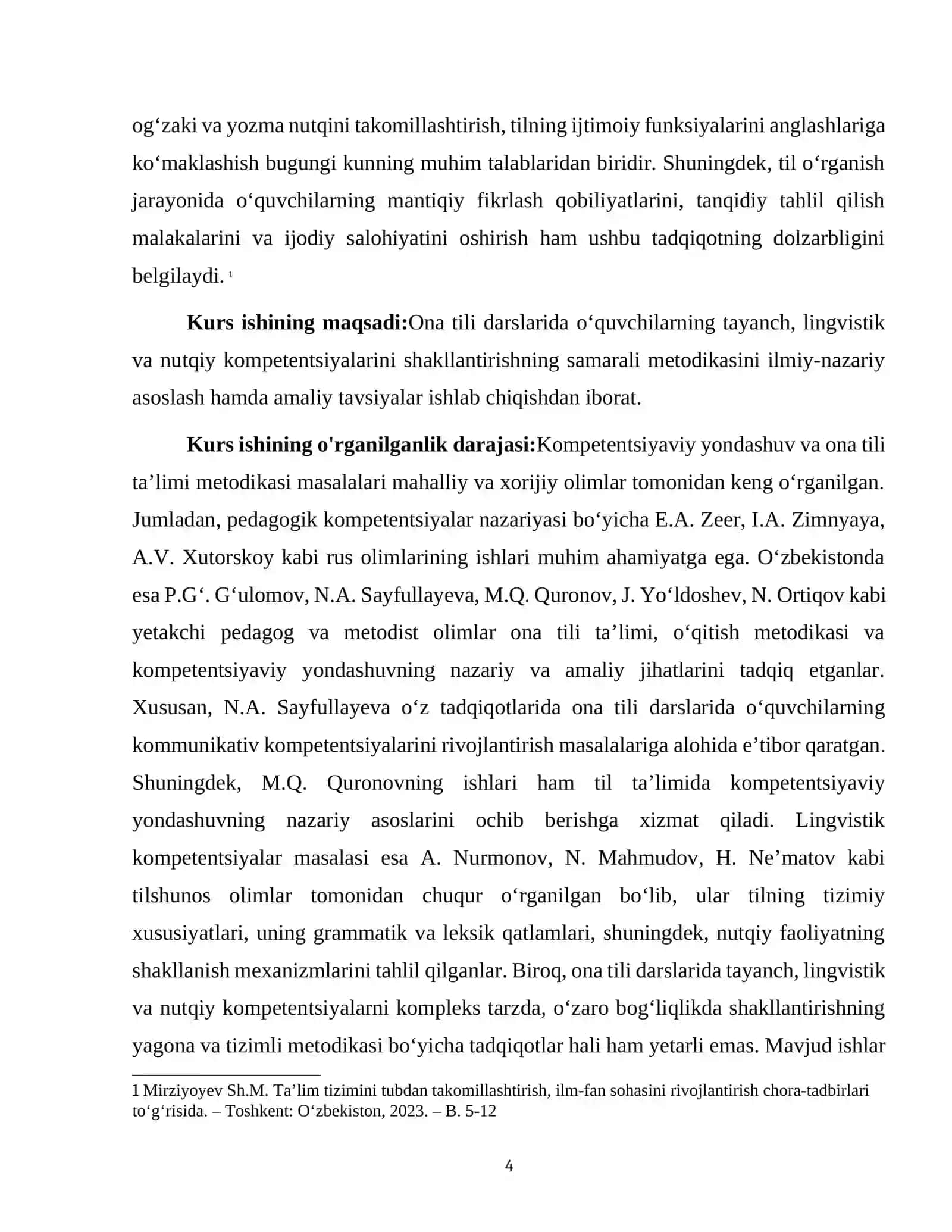 Ona tili darslarida o‘quvchilarning tayanch, lingvistik va nutqiy kompetentsiyalarini shakllantirish metodikasi 4